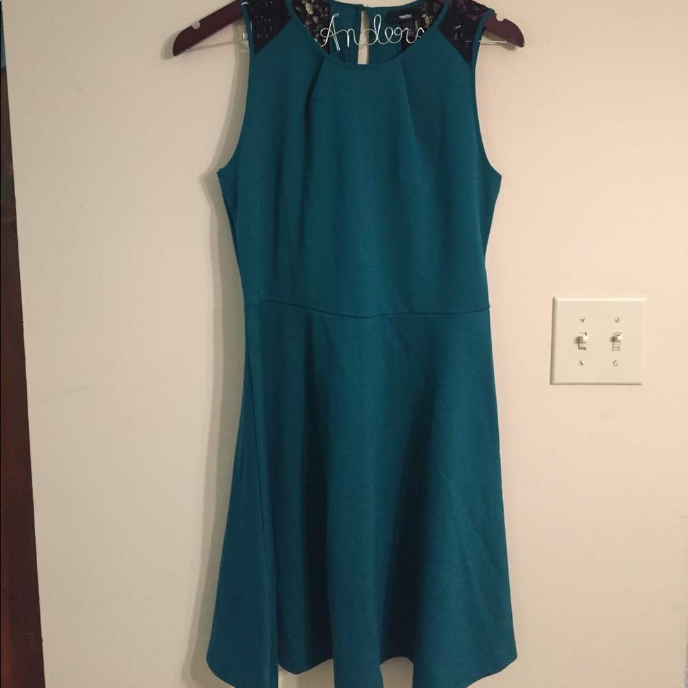Teal A-Line Dress