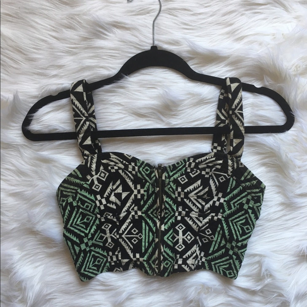 Staring At Stars Tribal Aztec Crop Top Size S
