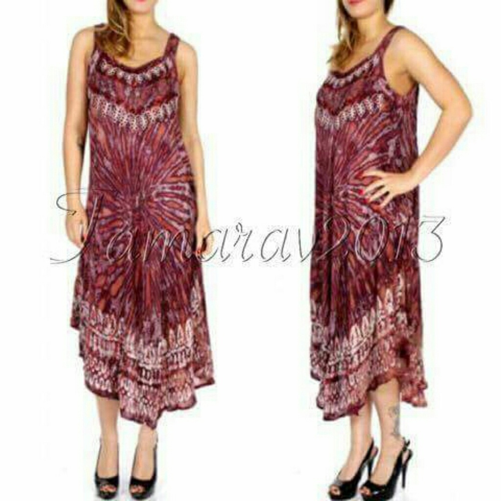 JUST ARRIVED! Pretty Abstract Printed Batik Dress