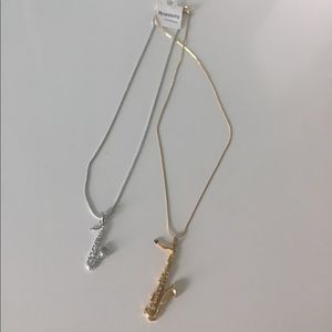 Saxophone Necklaces Bundle of 2