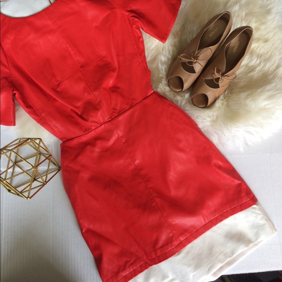 W118 by Walter Baker "Patrick" Faux Leather Dress - Picture 2 of 8