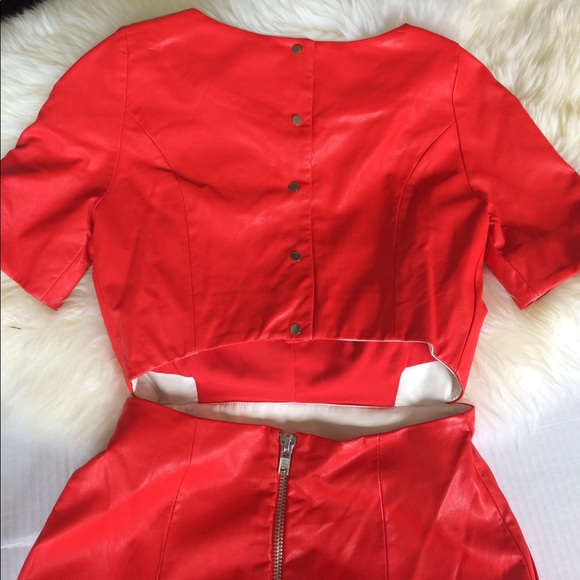 W118 by Walter Baker "Patrick" Faux Leather Dress - Picture 4 of 8