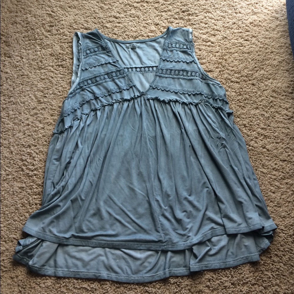 Turquoise boho top! Cute for at the beach