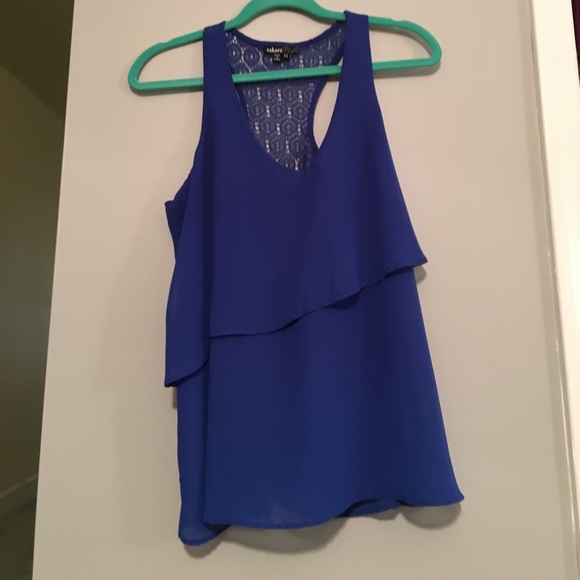 Royal blue, razor back top - Picture 1 of 2