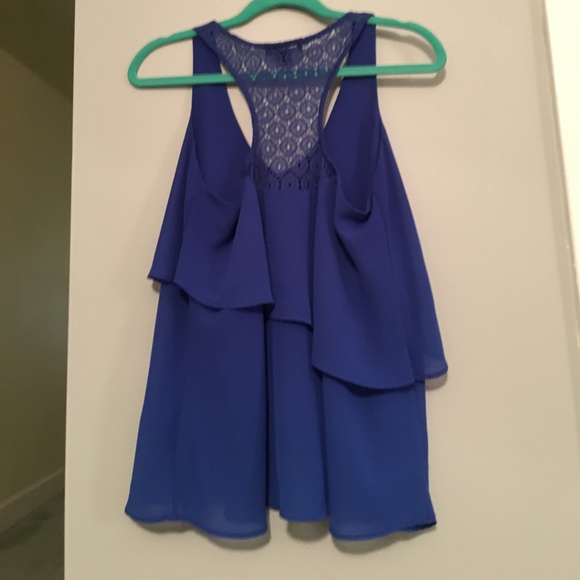 Royal blue, razor back top - Picture 2 of 2