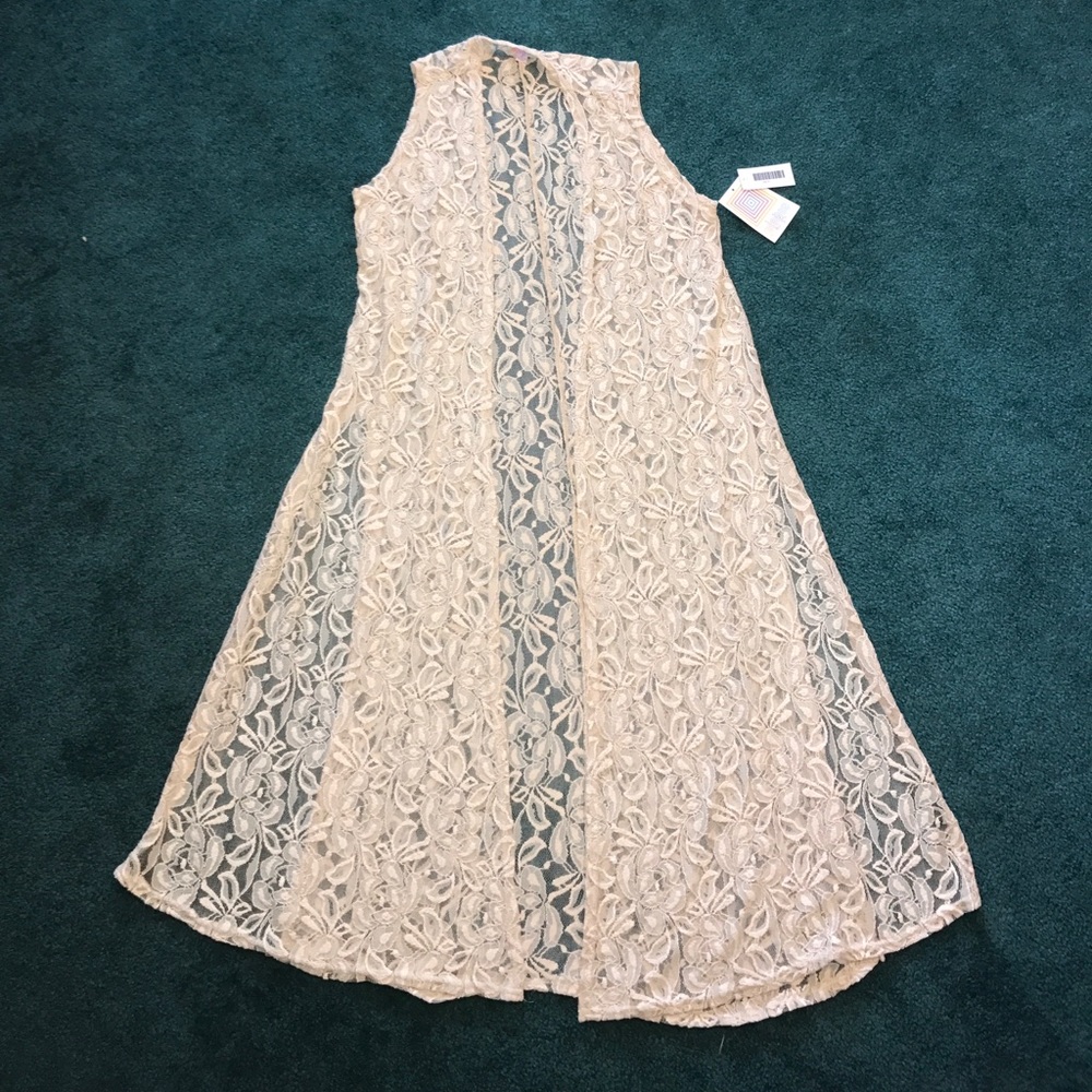 Lularoe Joy lace vest size small