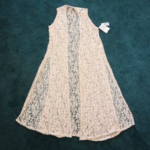 Lularoe Joy lace vest size small