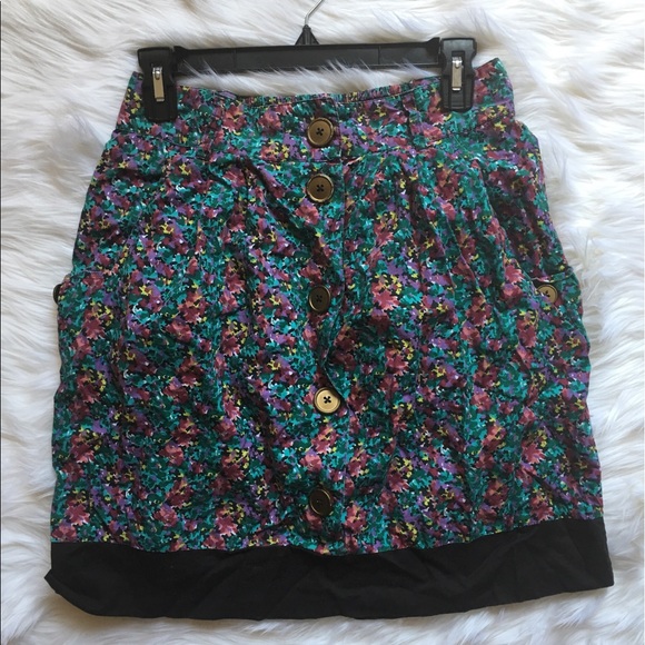 Cooperative Floral Button Skirt Sz. M - Picture 1 of 6