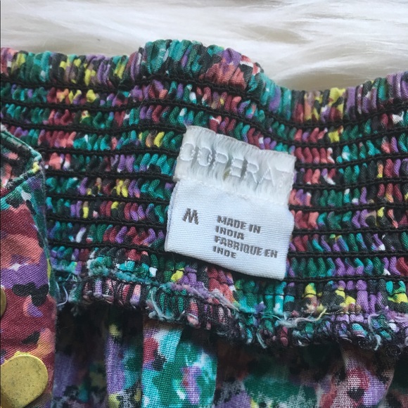 Cooperative Floral Button Skirt Sz. M - Picture 5 of 6