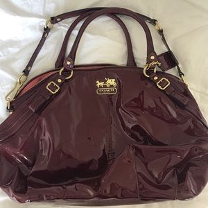 Coach Red Patent Leather Handbag