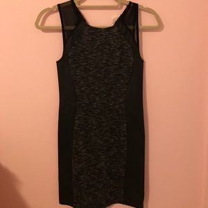 NWOT H&M paneled bodycon dress with mesh detailing