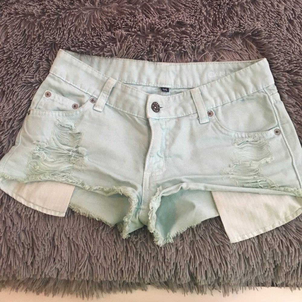 Light blue Carmar LF jean shorts