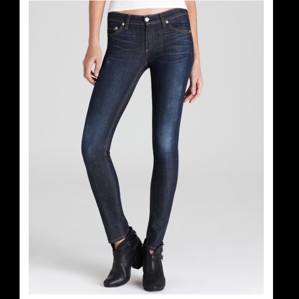 Rag and Bone Dark Skinny Denim Jeans