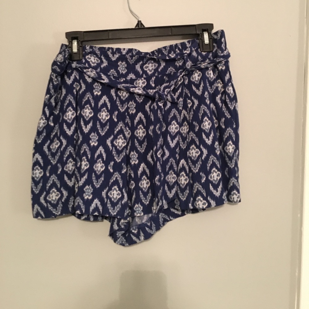 Navy and white shorts