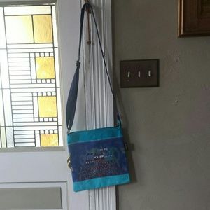 Adorable Laurel Burch canvas cat purse