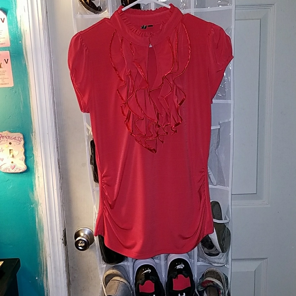 Red dressy top