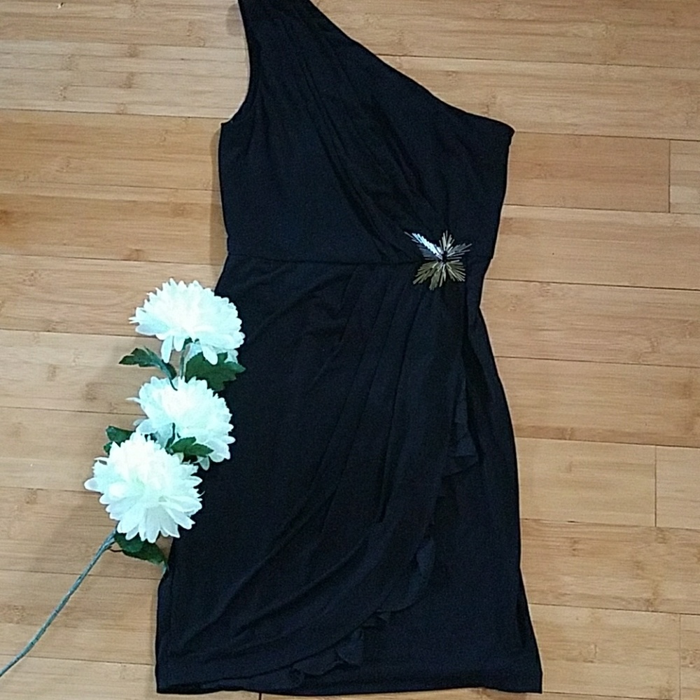 Black cocktail dress