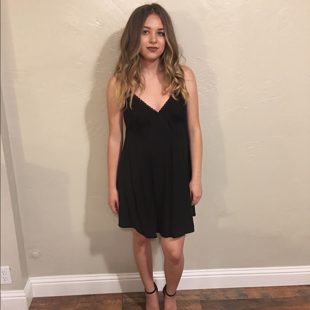 Black skater dress