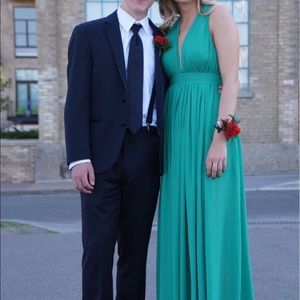 Emerald Green Free People Prom Dress