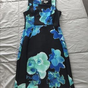 Floral print scuba dress