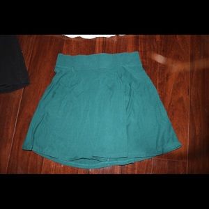 Solid blue/green Forever 21 skirt