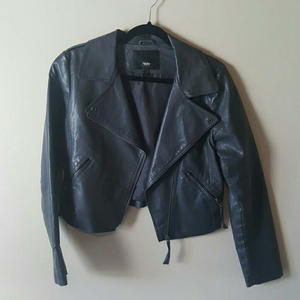 Older pleather cropped jacket!