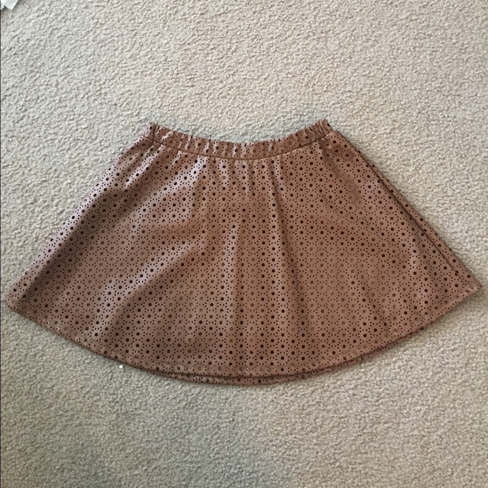 Brown Flower Skirt