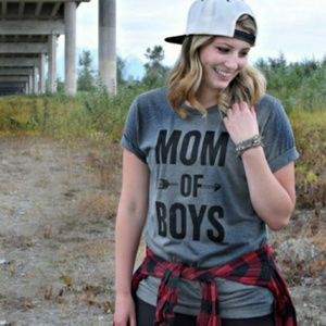 Very cute MOM OF BOYS t-shirt