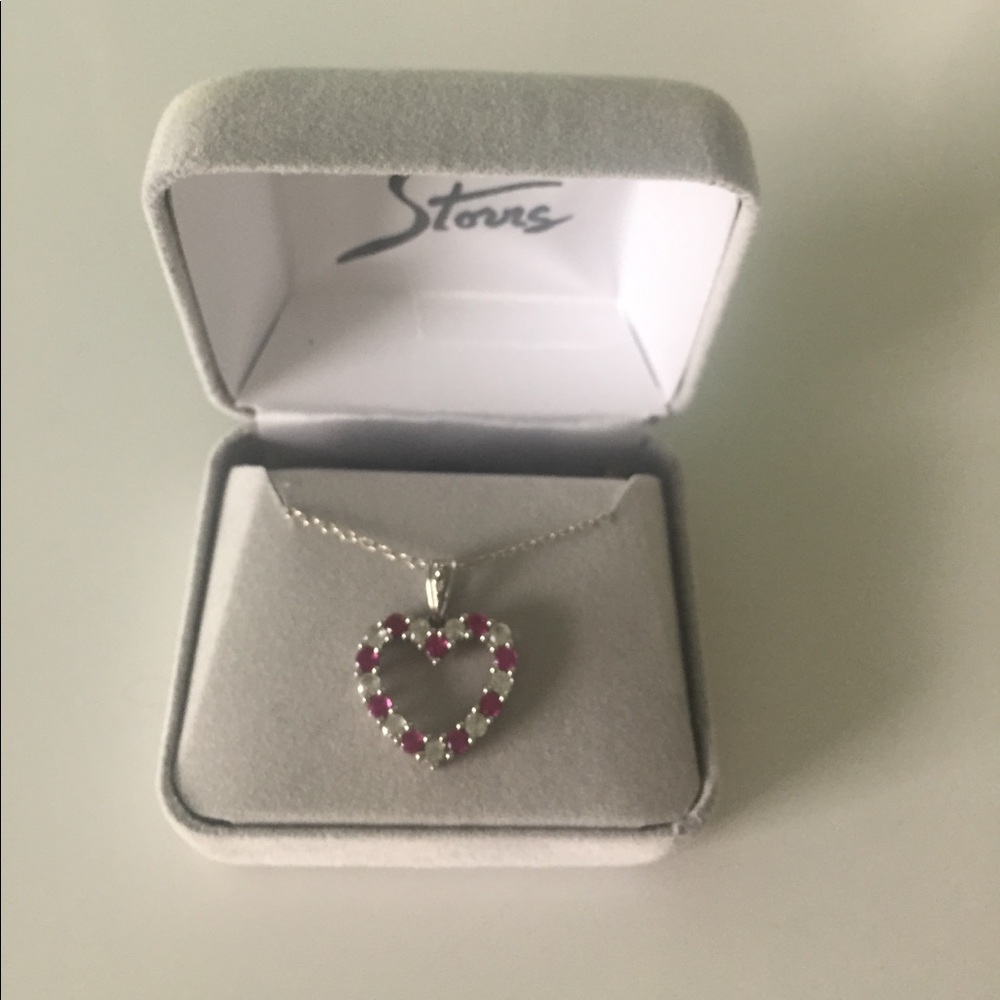 Genuine 925 Sterling Silver Heart Necklace