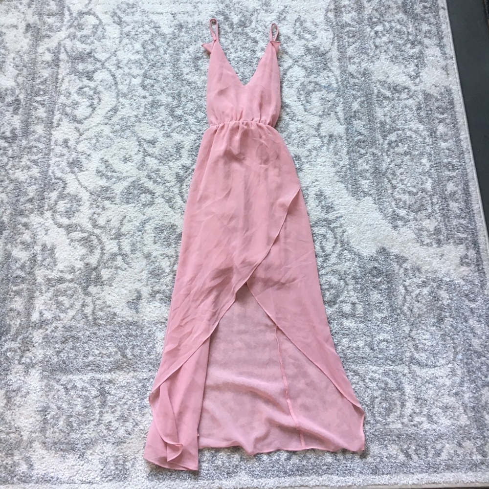 True Decadence petite high low pink dress