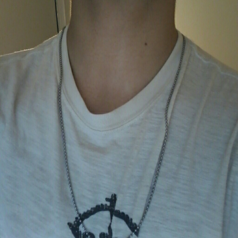 Shiny silver chain (fake)