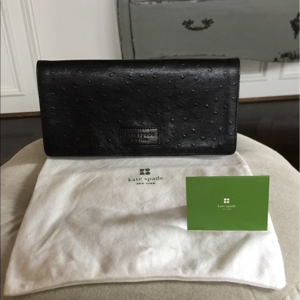 Kate Spade Ostrich Leather Clutch