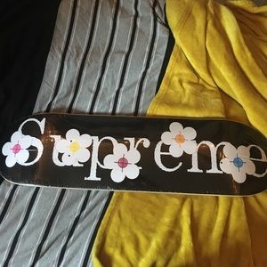 Supreme flower skateboard