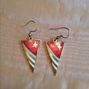 Nautical Cloisonné Earrings