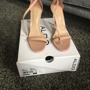 Aldo Nude Strappy Heels