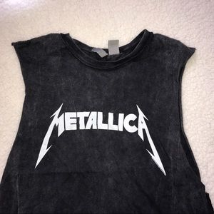 Faded Black Metallica Tank reserved