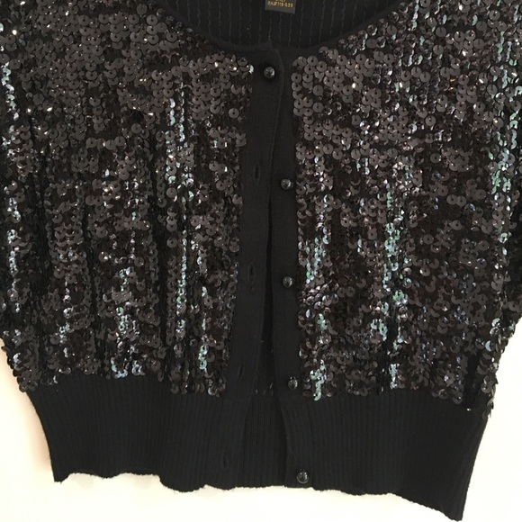Beautiful black sequined sweater NWOT - Picture 4 of 6