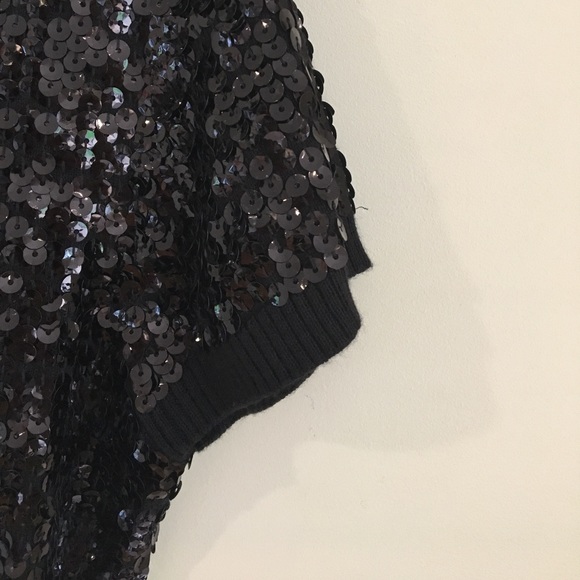Beautiful black sequined sweater NWOT - Picture 5 of 6