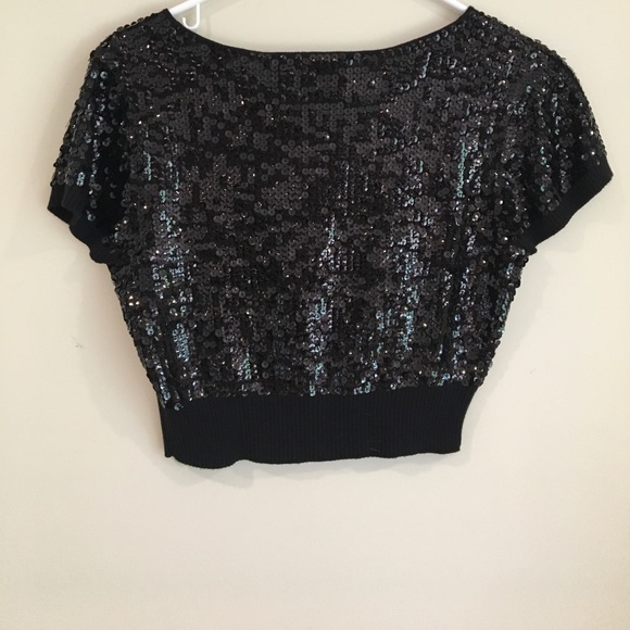 Beautiful black sequined sweater NWOT - Picture 6 of 6