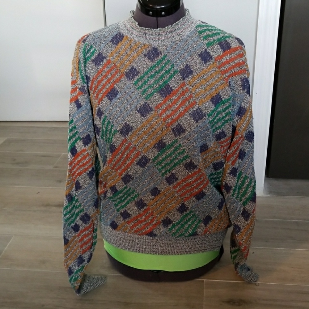 90s Geometric Sweater