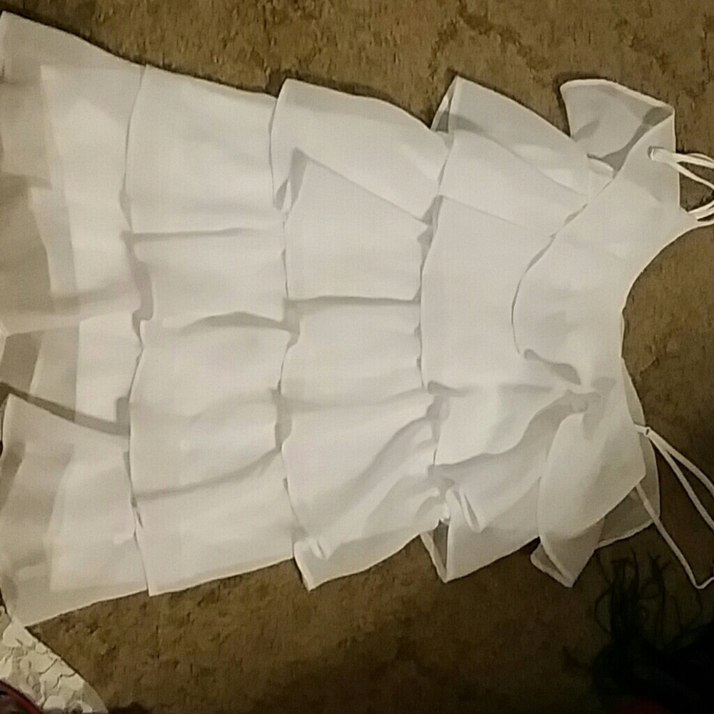 White Ruffled Shirt - Picture 1 of 1