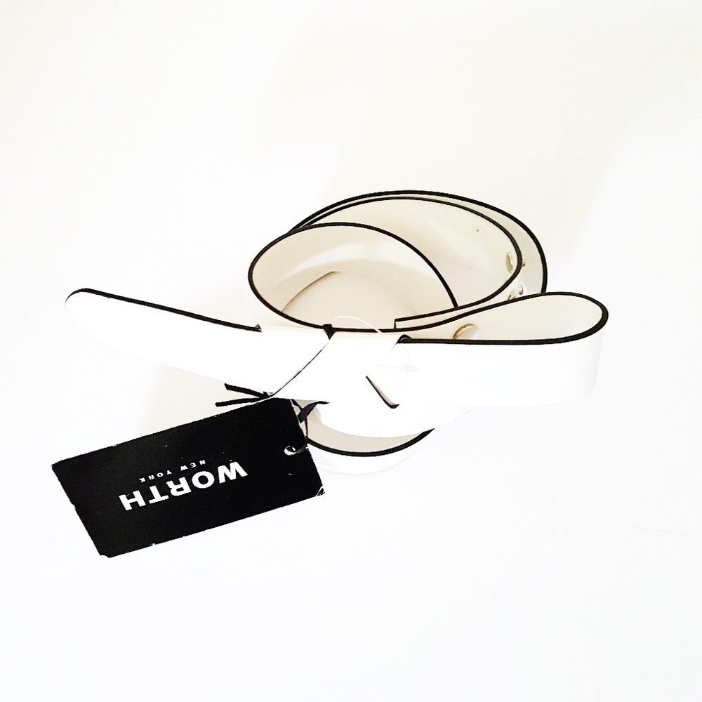 Belt White Patent Leather