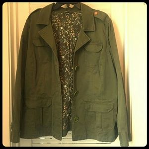 Army green cargo jacket