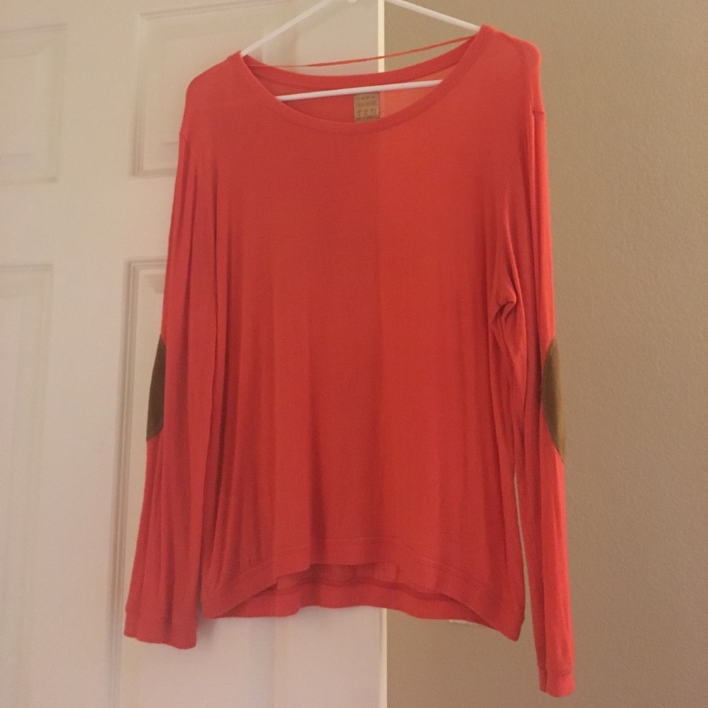 Elbow patch sweater