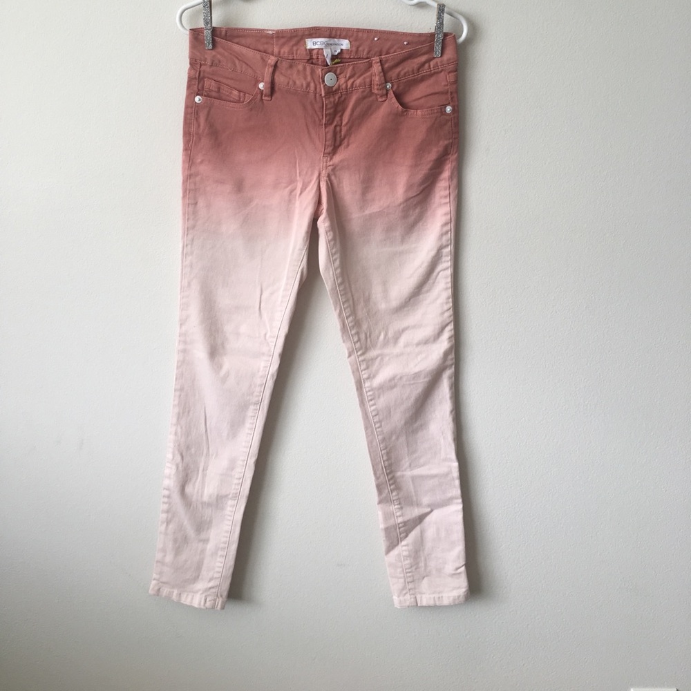 BCBGENERATION OMBRÉ SKINNY JEANS