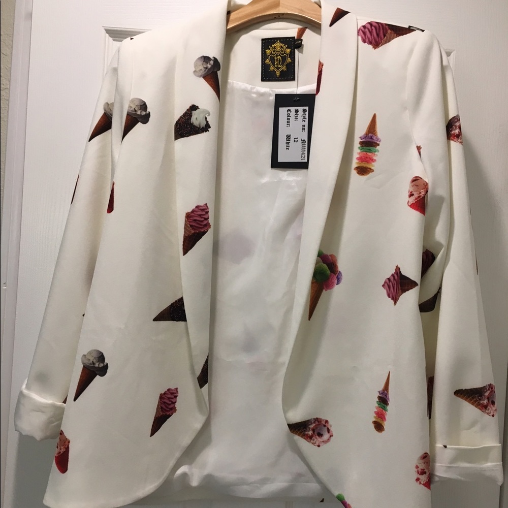 Modcloth Ice cream print blazer!