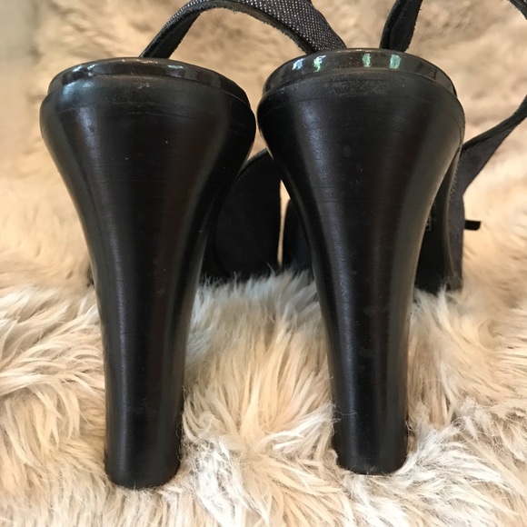 Via Spiga heels vintage Stacked Slingbacks - Picture 5 of 8