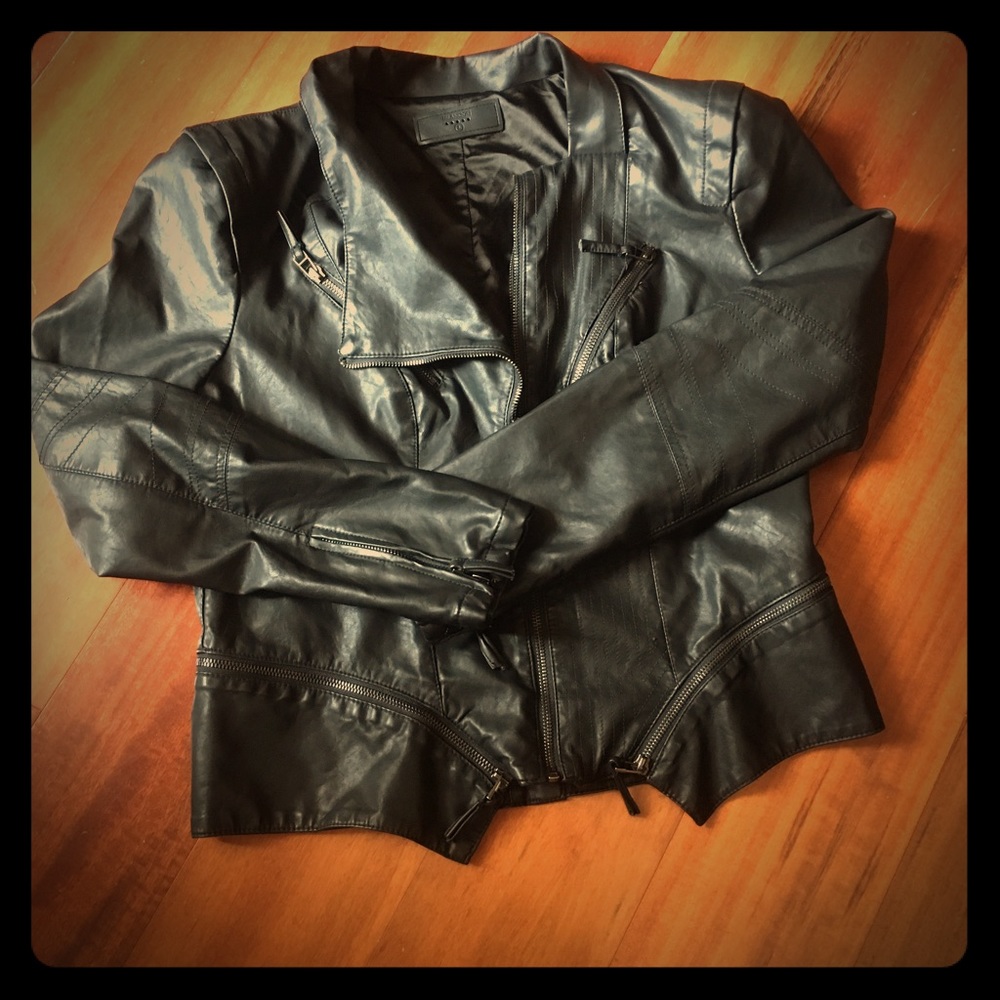 Blank NYC Faux Leather Moto Jacket