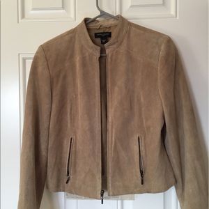 Valerie Stevens tan leather jacket
