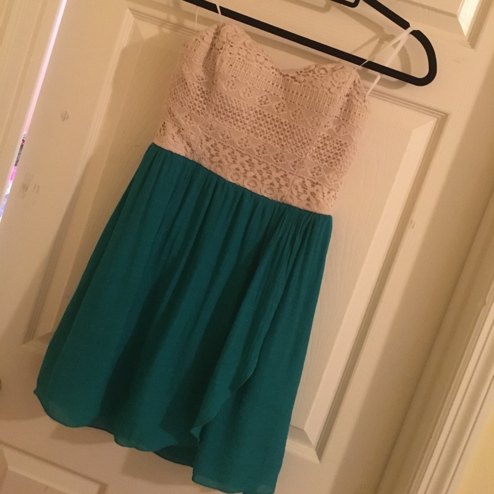 A byer size 9 strapless dress!